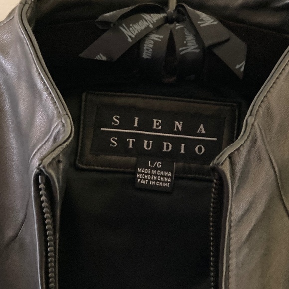 Siena Studio Leather Zip Front Jacket/Pockets/Black/Size Large/NEW!!! - Picture 4 of 6